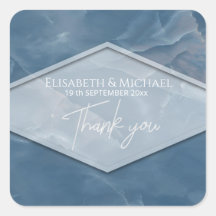 Caligrafía geométrica romántica de mármol azul mar