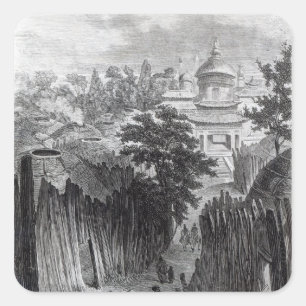 Pegatina Cuadrada Calle en Urga