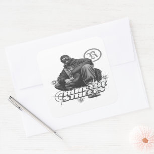 Pegatina Cuadrada calle hecha