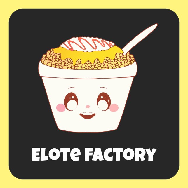 Pegatina Cuadrada Calle Mexicana De Arena De Arena En Una Copa (Subido por el creador)