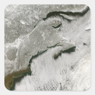 Pegatina Cuadrada Calles de la nieve y de la nube