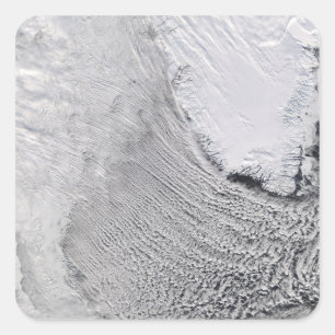 Pegatina Cuadrada Calles de la nube en el mar de Labrador