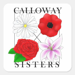 Pegatina Cuadrada Calloway Sisters