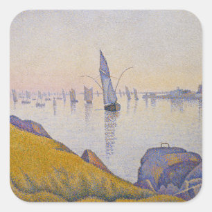 Pegatina Cuadrada Calma nocturna, Concarneau