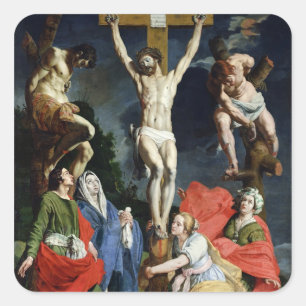 Pegatina Cuadrada Calvario 2