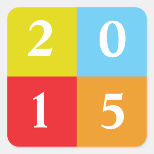 Pegatina Cuadrada Cambiable a la clase de 2018