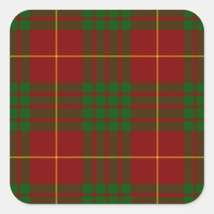 Pegatina Cuadrada Cameron tartan green