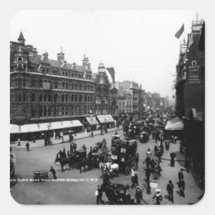 Pegatina Cuadrada Camino de la corte de Tottenham de la calle de