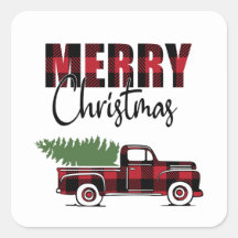 Camión Rústico de Feliz Navidad