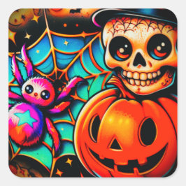 Pegatina Cuadrada Camiseta