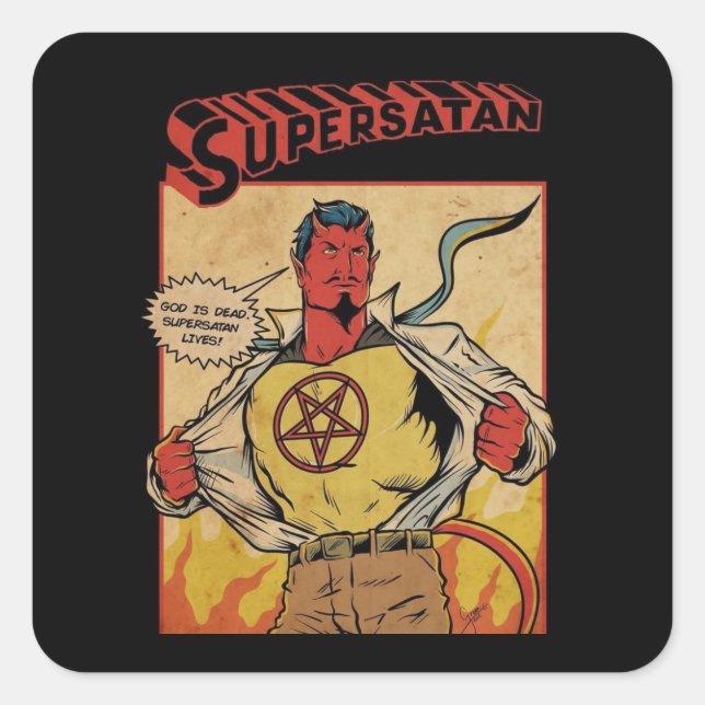 Pegatina Cuadrada Camiseta (Anverso)