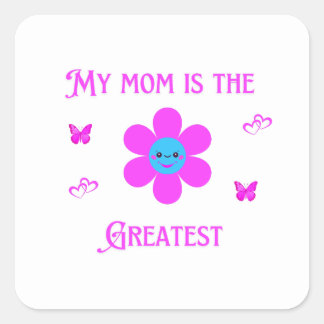 Pegatina Cuadrada Camiseta oscura básica