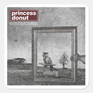 Pegatina Cuadrada Camiseta Wondercrawl de Princess Donut