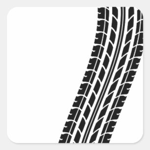 Pegatina Cuadrada camisetas de pista de neumático.png