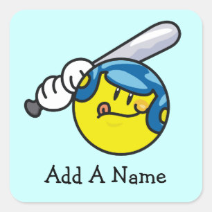 Pegatina Cuadrada Camisetas y regalos de béisbol