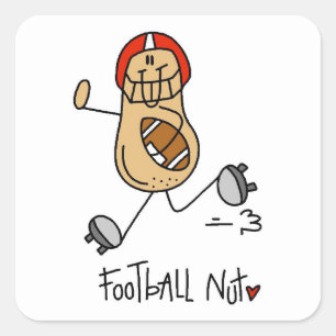 Pegatina Cuadrada Camisetas y regalos de Football Nut