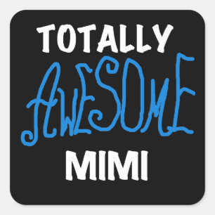 Pegatina Cuadrada Camisetas y regalos totalmente asombrosos Mimi Blu