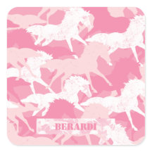 Camuflaje rosado personalizado de caballo camuflaj