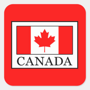Pegatina Cuadrada Canadá