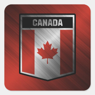 Pegatina Cuadrada Canadá