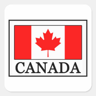 Pegatina Cuadrada Canadá