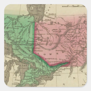 Pegatina Cuadrada Canadá 3
