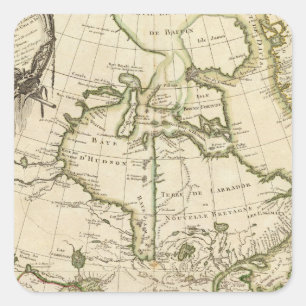 Pegatina Cuadrada Canadá 5