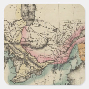 Pegatina Cuadrada Canadá 8