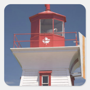 Pegatina Cuadrada Canadá, Isla del Príncipe Eduardo, Victoria.
