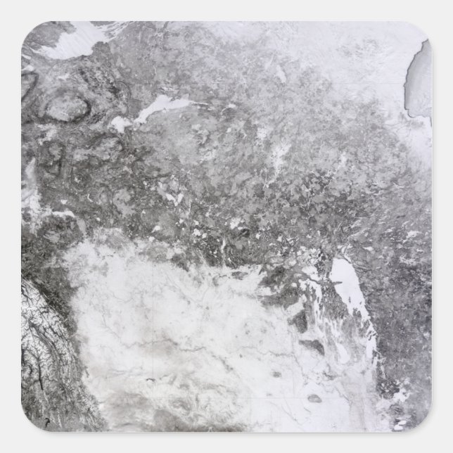 Pegatina Cuadrada Canadá Occidental (Anverso)