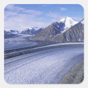 Pegatina Cuadrada Canadá, Territorio del Yukón, Parque Nacional Klua