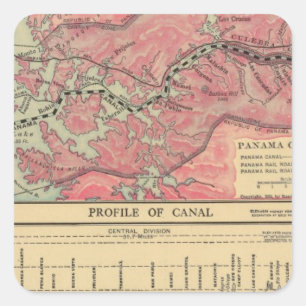 Pegatina Cuadrada Canal de Panamá