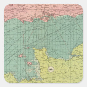 Pegatina Cuadrada Canal inglés