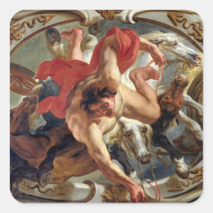 Pegatina Cuadrada Cáncer, de los Rótulos del zodiaco