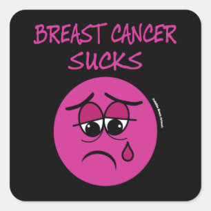 Pegatina Cuadrada Cáncer de mama