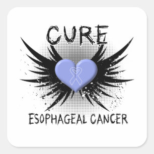 Pegatina Cuadrada Cáncer del esófago de la curación