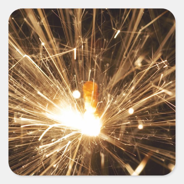 Pegatina Cuadrada Candela de milagro (Anverso)