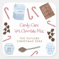 Candy Cane Chocolate caliente Mezcla regalo de vac