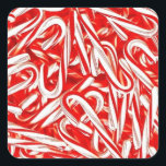 Pegatina Cuadrada Candy Cane Christmas Stickers<br><div class="desc">¡Estos pegatinas de caña de caramelo serían perfectos para sellar los sobres de sus Navidades o bolsas de fiesta!</div>