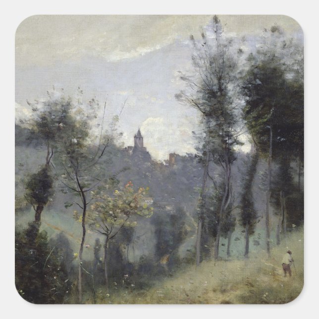 Pegatina Cuadrada Canteleu cerca de Rouen (Anverso)