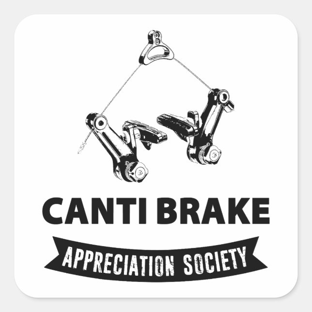 Pegatina Cuadrada Canti Brake Apreciation Society (Anverso)