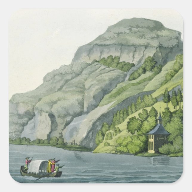 Pegatina Cuadrada Capilla de William Tell, de 'Personalizados del Va (Anverso)