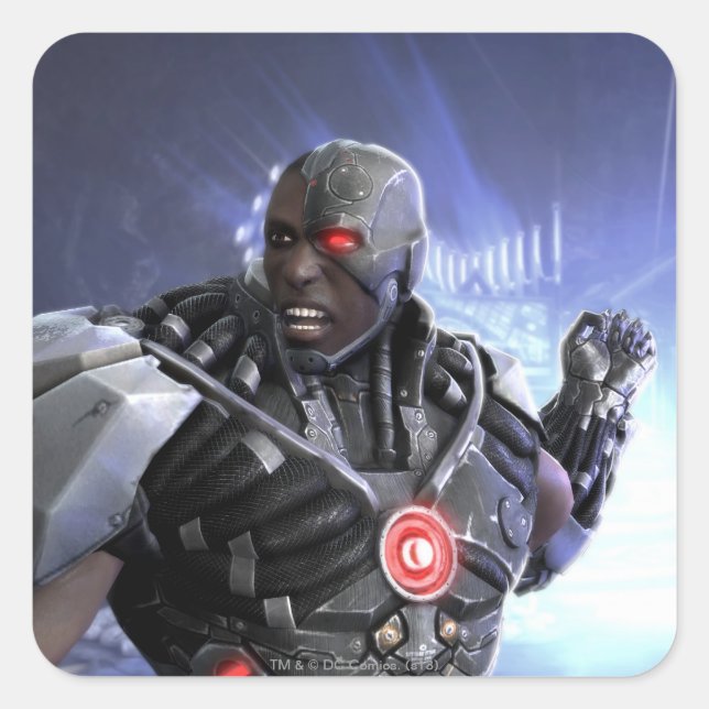 Pegatina Cuadrada Captura de pantalla: Cyborg 2 (Anverso)