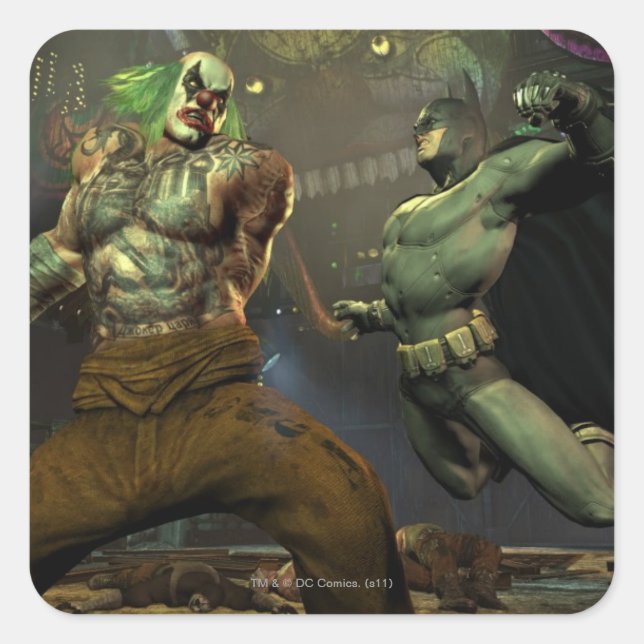 Pegatina Cuadrada Captura de pantalla de AC 9 (Anverso)