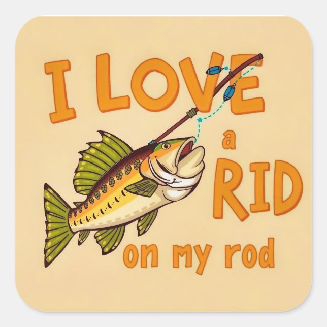 Pegatina Cuadrada Captura del día: una mirada humorística sobre la p (Anverso)