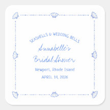 Caracoles Dibujados a Mano & Campanas de Boda Desp