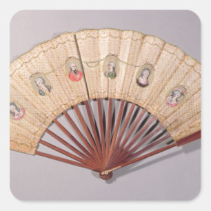 Pegatina Cuadrada Caracteres implicados en el asunto du Collier