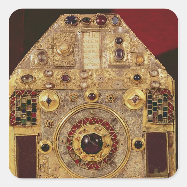 Pegatina Cuadrada Característica o reliquia pentagonal (Anverso)