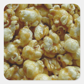 Pegatina Cuadrada Caramel Popcorn