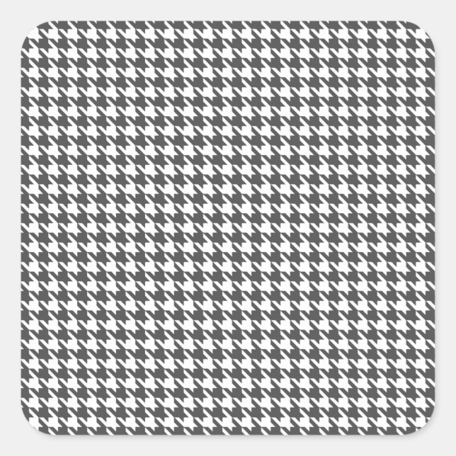 Pegatina Cuadrada Carbón moderno de gallo en Emporiomoffa (Anverso)